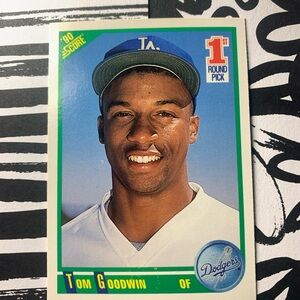 Error Card 90 Score Tom Goodwin Dodgers Error Baseball Card